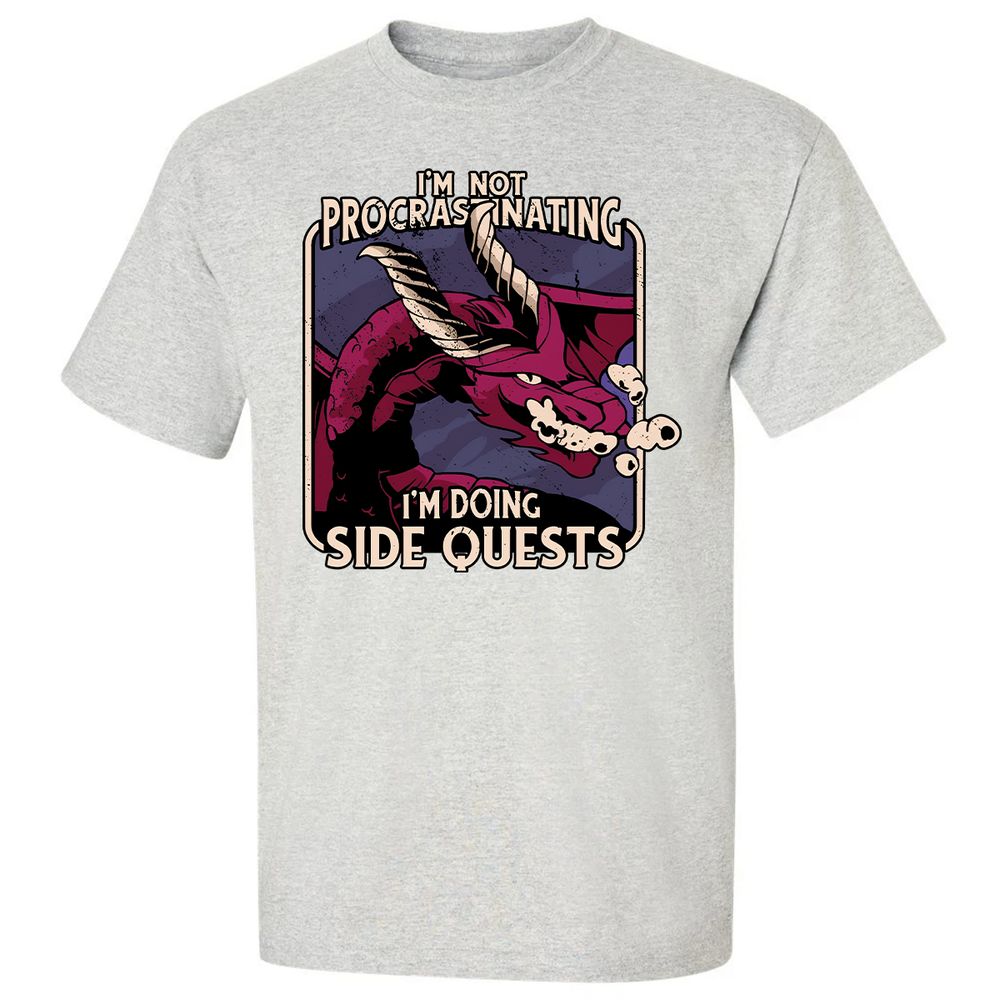 Doing Side Quests Classic Unisex T-Shirt - Ash - 2