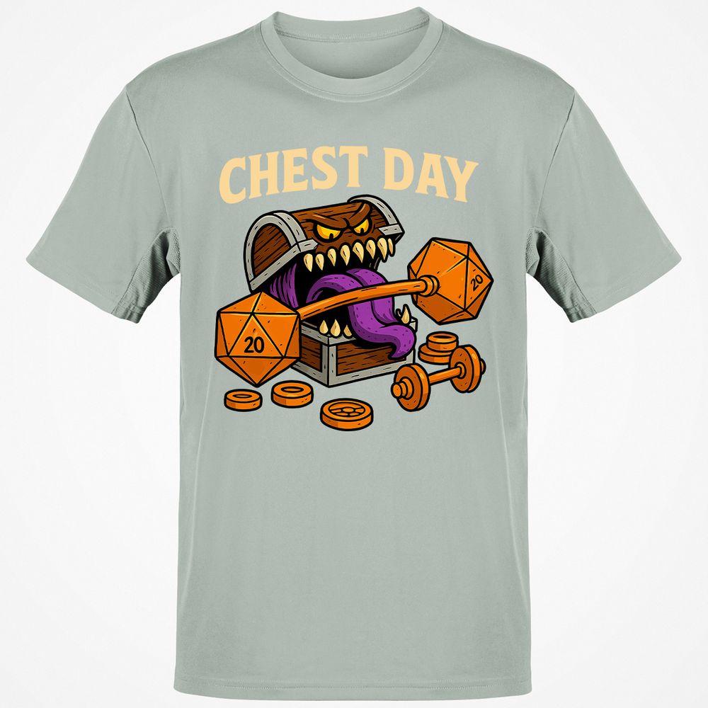 Chest Day Classic Unisex T-Shirt - Ash - 2