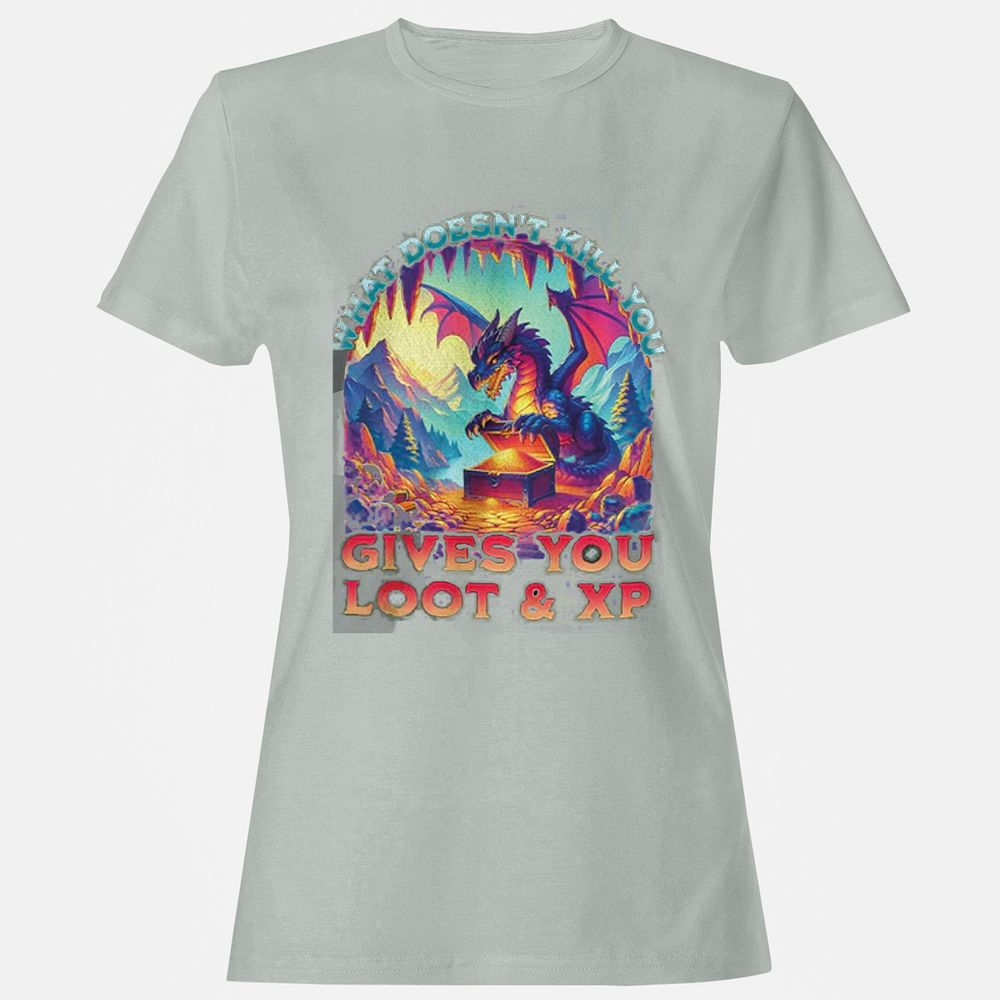What Doesn't Kill You Give You Loot & XP Women's T-Shirt - Ash - 2
