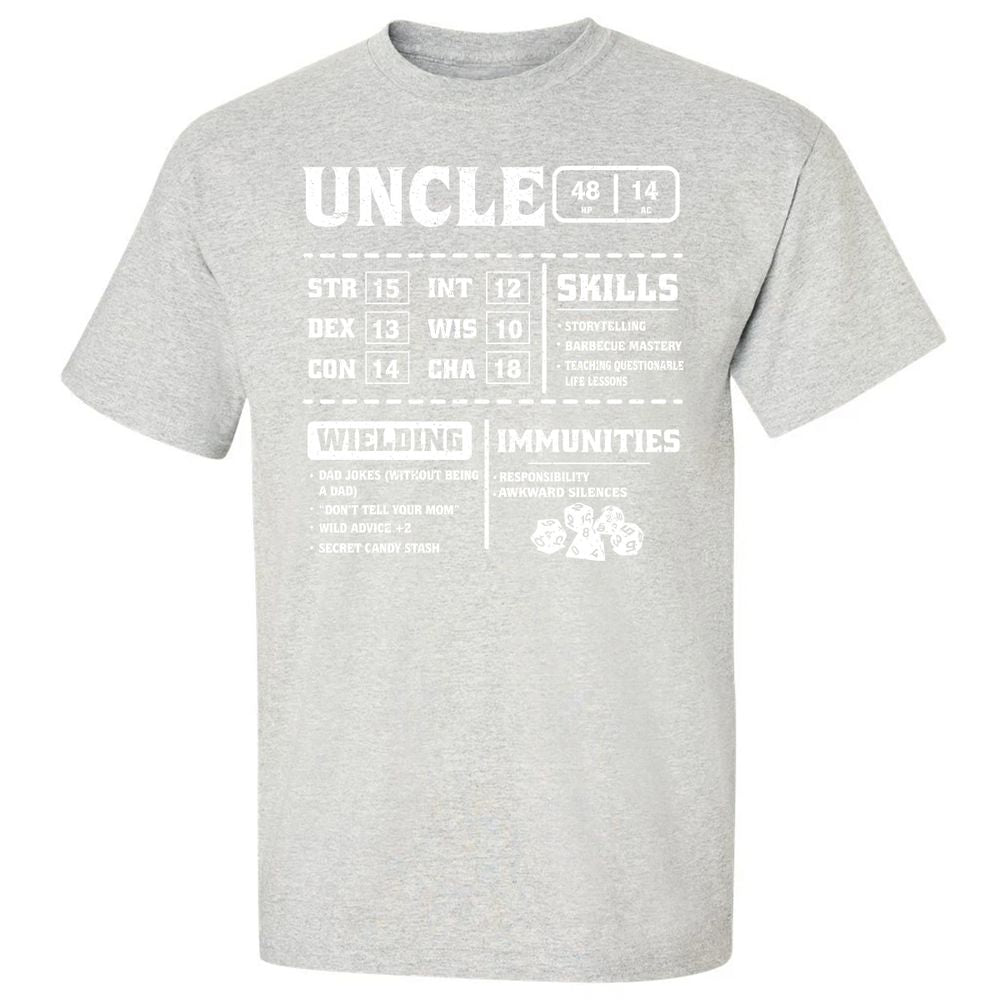 Uncle Stats Classic Unisex T-Shirt - Ash - 2