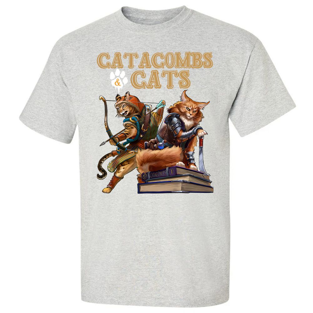 Catacombs & Cats Classic Unisex T-Shirt - Ash - 2