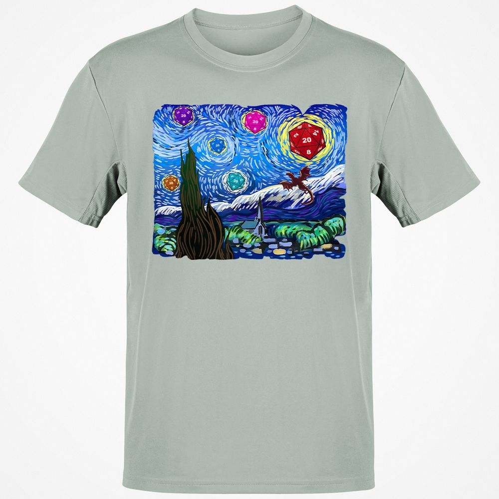 Dragon Starry Night Classic Unisex T-Shirt - Ash - 2