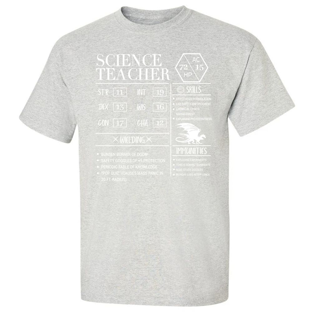 Science Teacher New Classic Unisex T-Shirt - Ash - 2