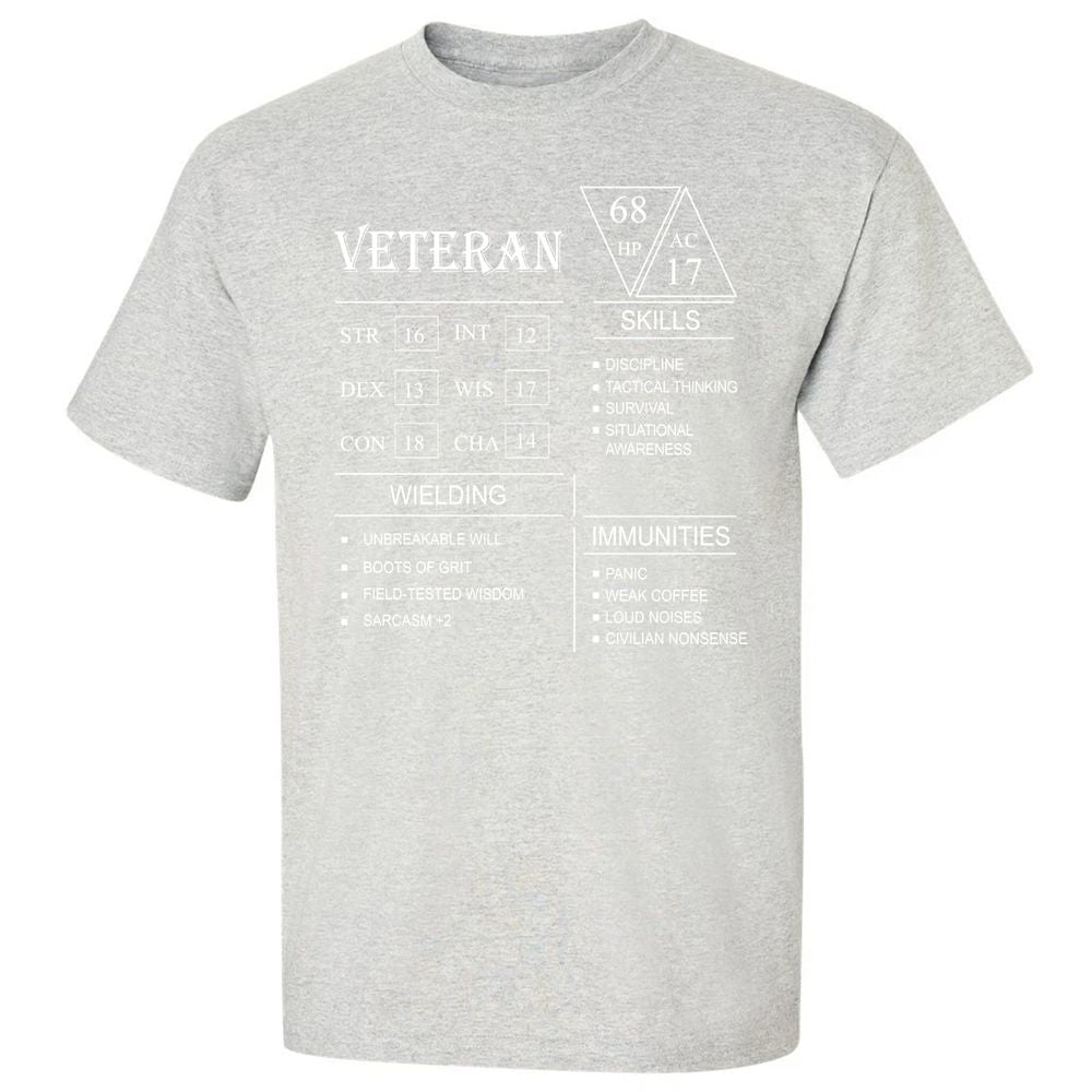 Veteran New Classic Unisex T-Shirt - Ash - 2