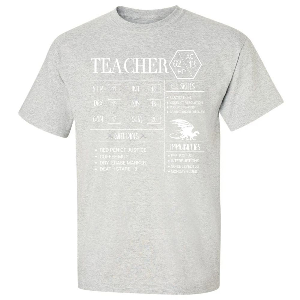 Teacher New Classic Unisex T-Shirt - Ash - 2