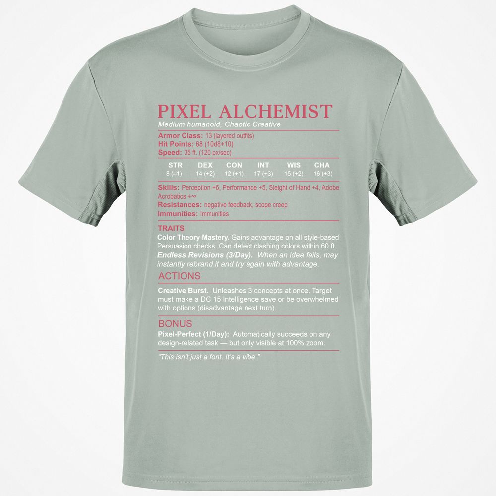 Designer Stats (Pixel Alchemist) Classic Unisex T-Shirt - Ash - 2