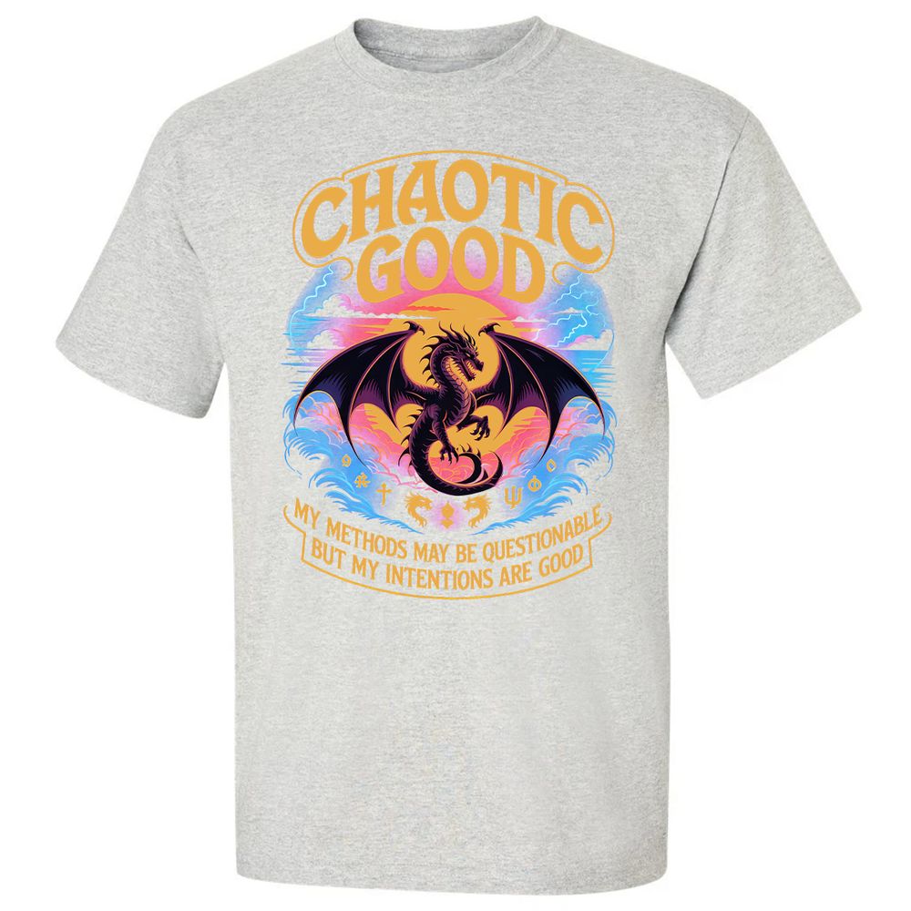 Chaotic Good Classic Unisex T-Shirt - Ash - 2