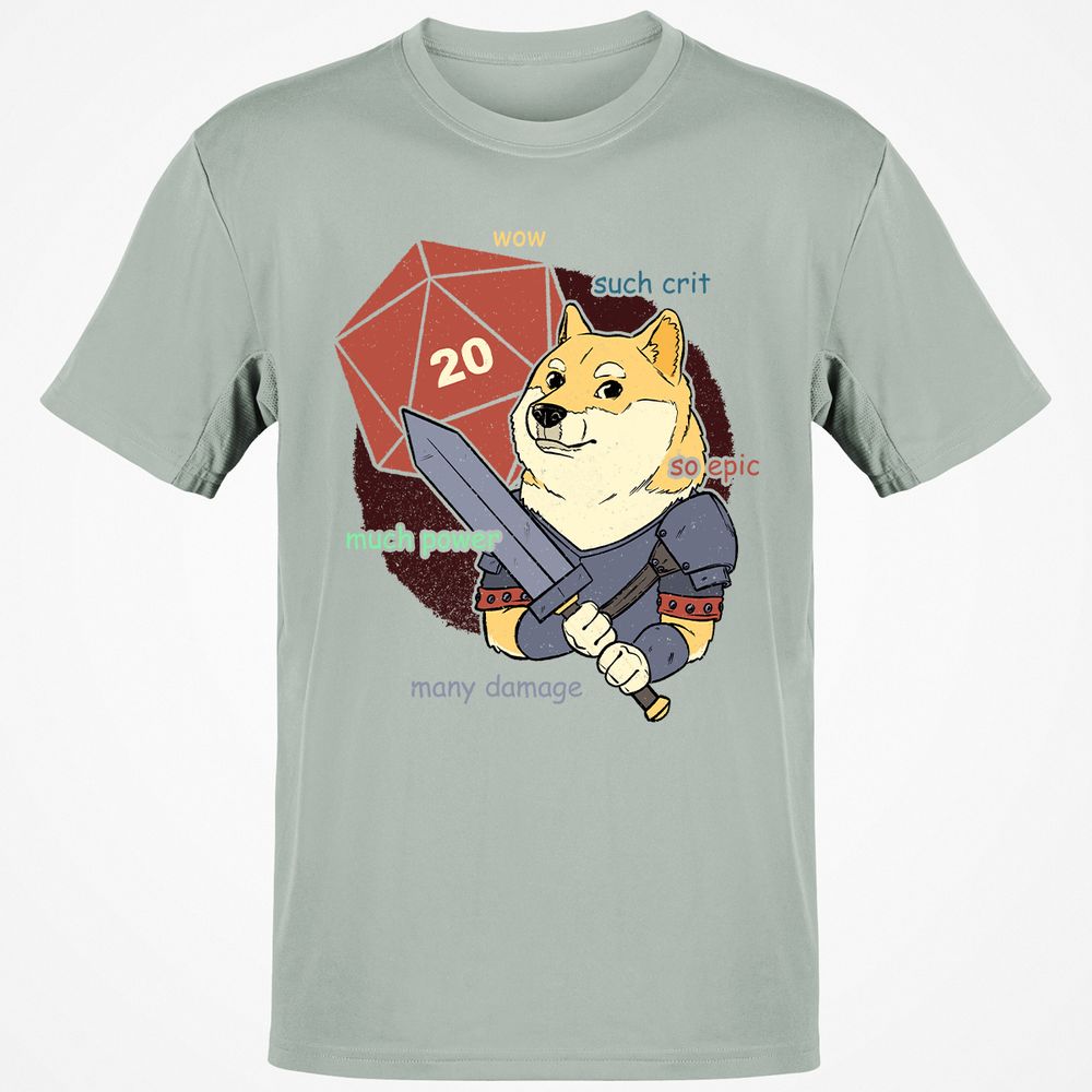 DnD Dogue Classic Unisex T-Shirt - Ash - 2