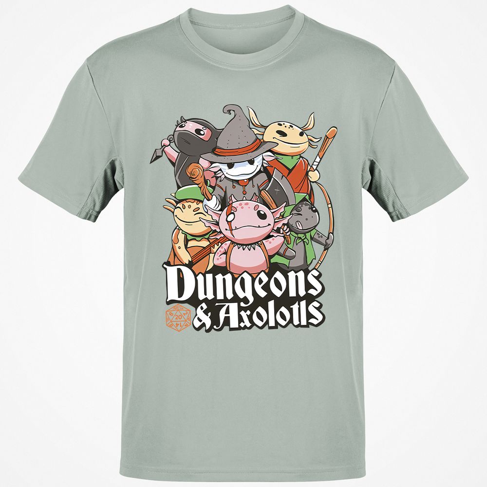 Dungeons And Axolotls Classic Unisex T-Shirt - Ash - 2