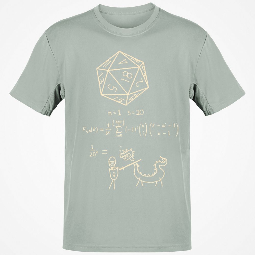 Science Of20 Sided Dice Classic Unisex T-Shirt - Ash - 2