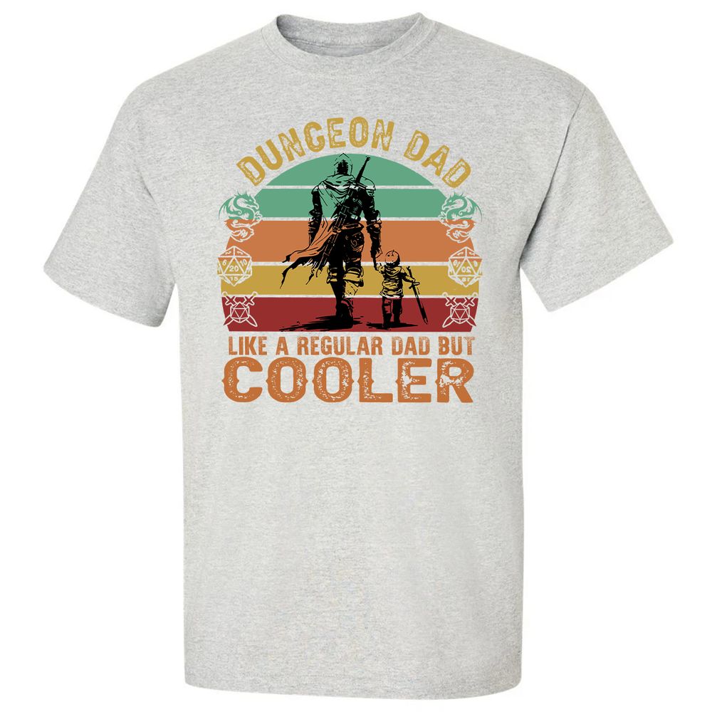 Dungeon Dad Like A Regular Dad Classic Unisex T-Shirt - Ash - 2