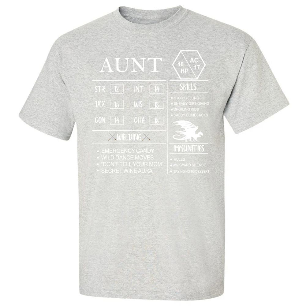 Aunt Stats Classic Unisex T-Shirt - Ash - 2