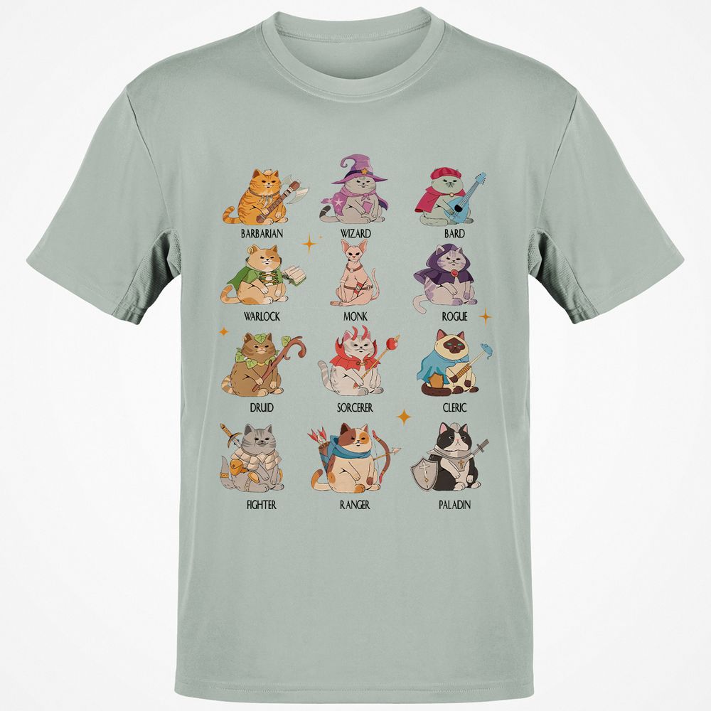 Dungeons And Cats Classic Unisex T-Shirt - Ash - 2