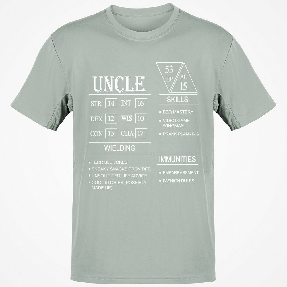 Uncle Stats Classic Unisex T-Shirt - Ash - 2
