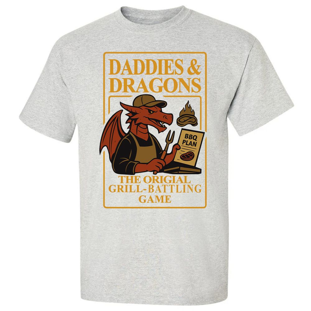 Daddies & Dragons Classic Unisex T-Shirt - Ash - 2