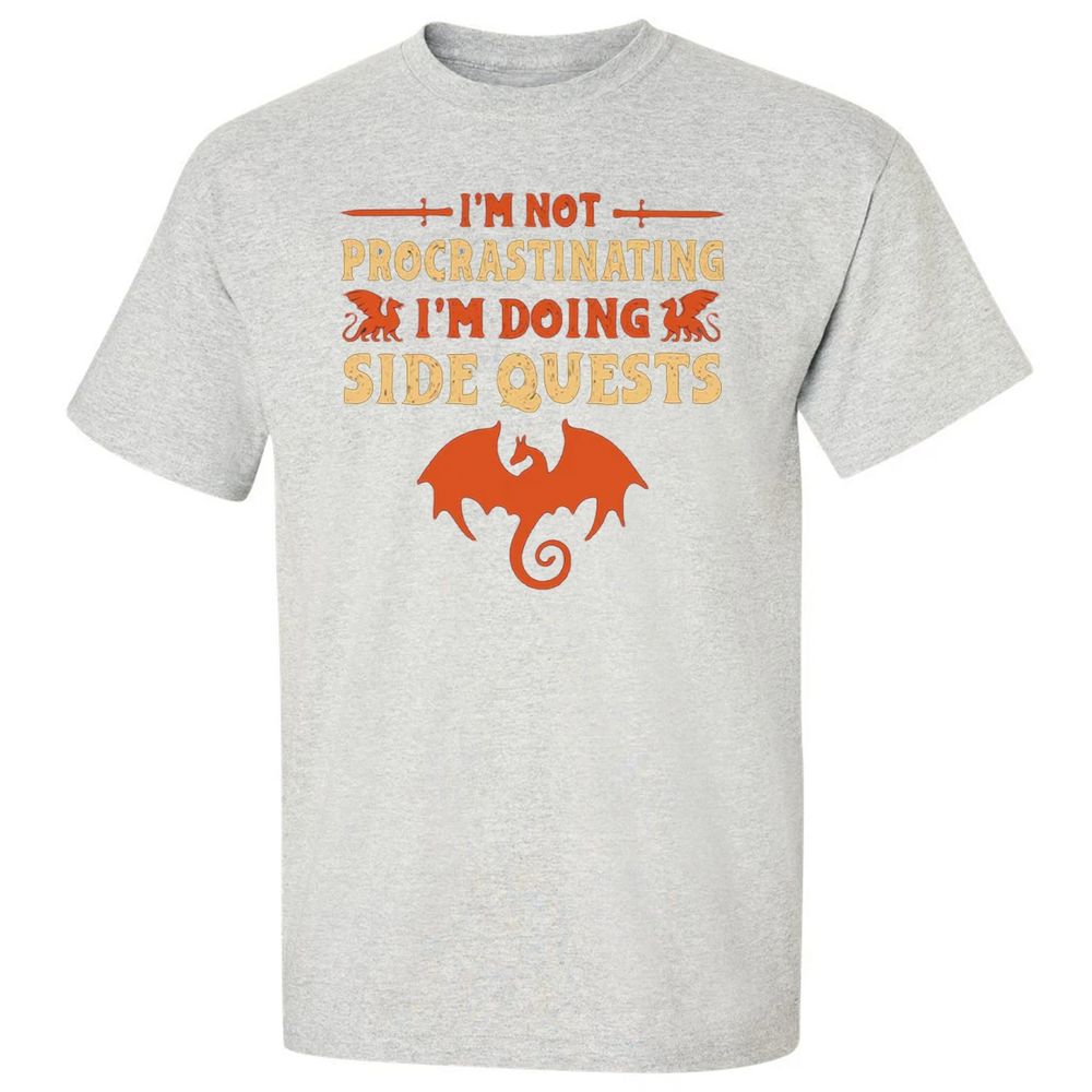 I'm Doing Side Quests Classic Unisex T-Shirt - Ash - 2