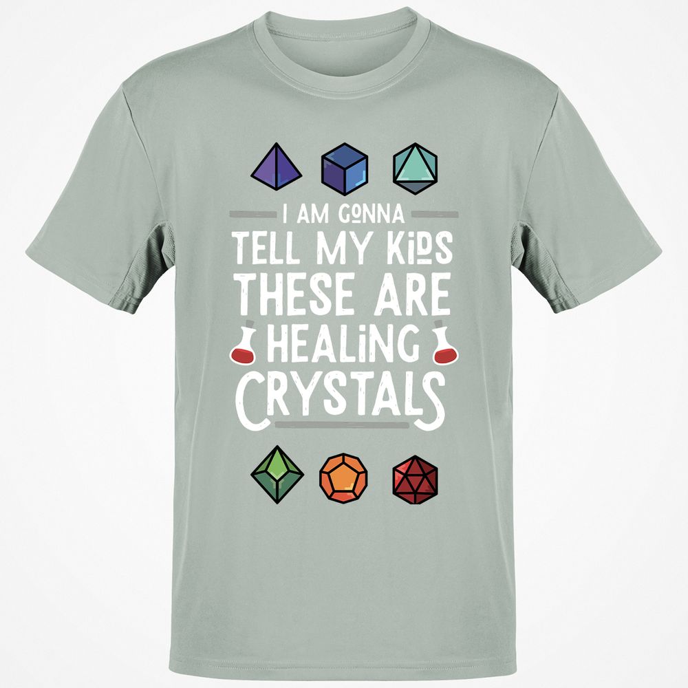 Healing Crystals T-Shirt - Ash - 2