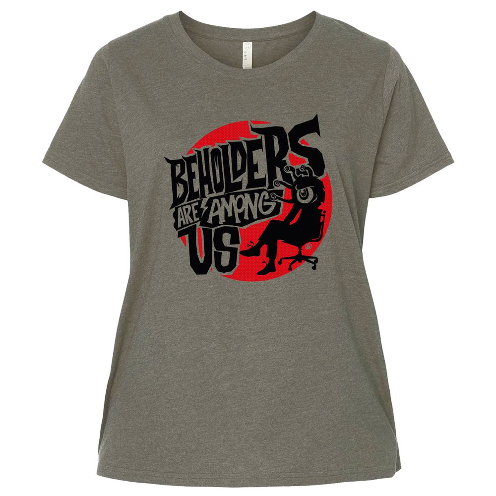 Beholders Are Among Us Ladies Curvy Jersey - Bamboo Blackout - 2