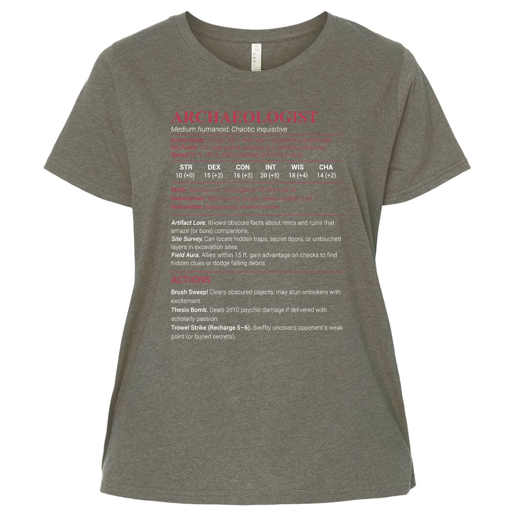 ARCHAEOLOGIST Ladies Curvy Jersey - Bamboo Blackout - 2