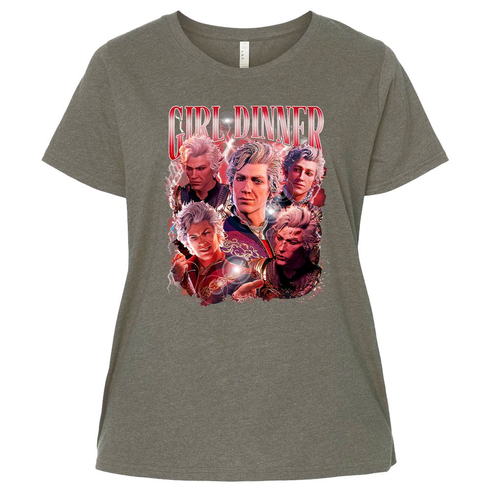 Astarion Girl Dinner Ladies Curvy Jersey - Bamboo Blackout - 2