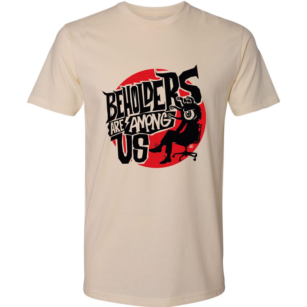 Beholders Are Among Us Premium Unisex T-Shirt - Cream - 2