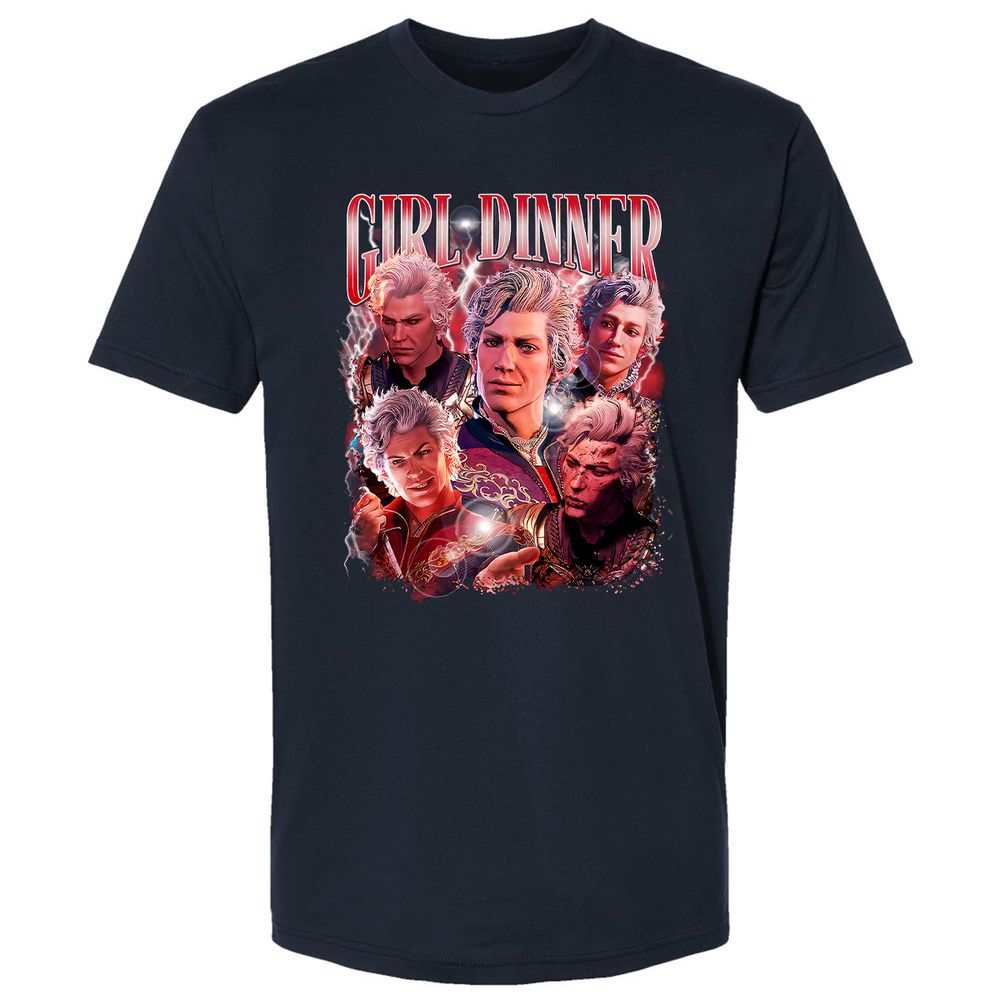 Astarion Girl Dinner Premium Unisex T-Shirt - Midnight Navy - 2
