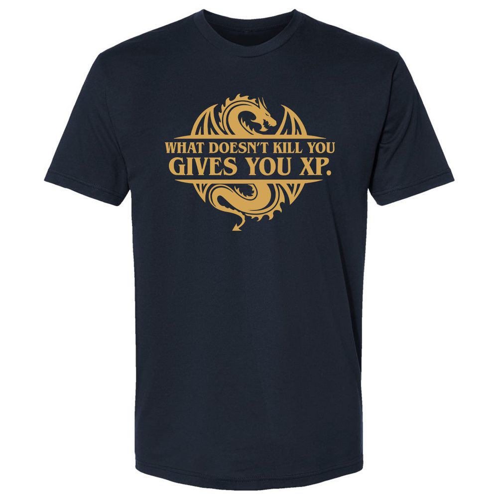 What Doesn't Kill You Gives You XP Premium Unisex T-Shirt - Midnight Navy - 2