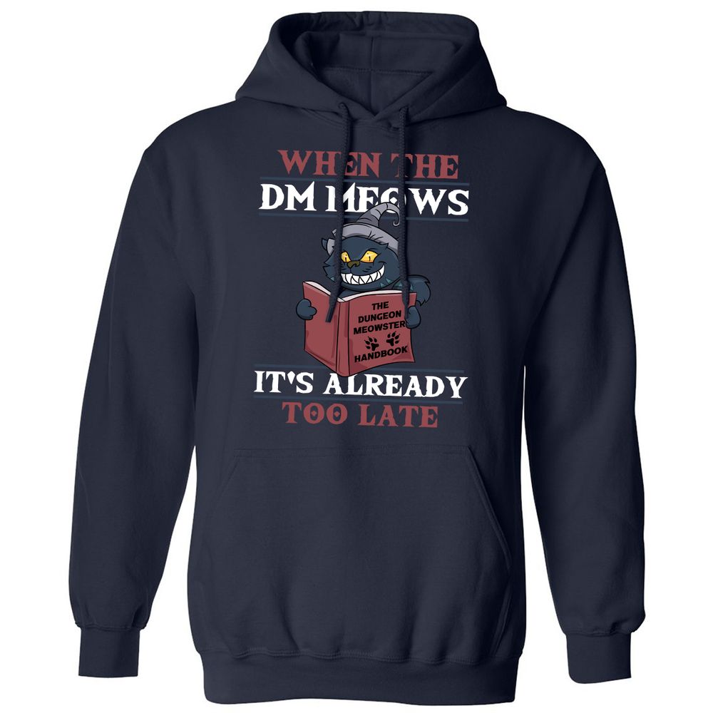 When The DM Meow Classic Unisex Hoodie - Navy - 2