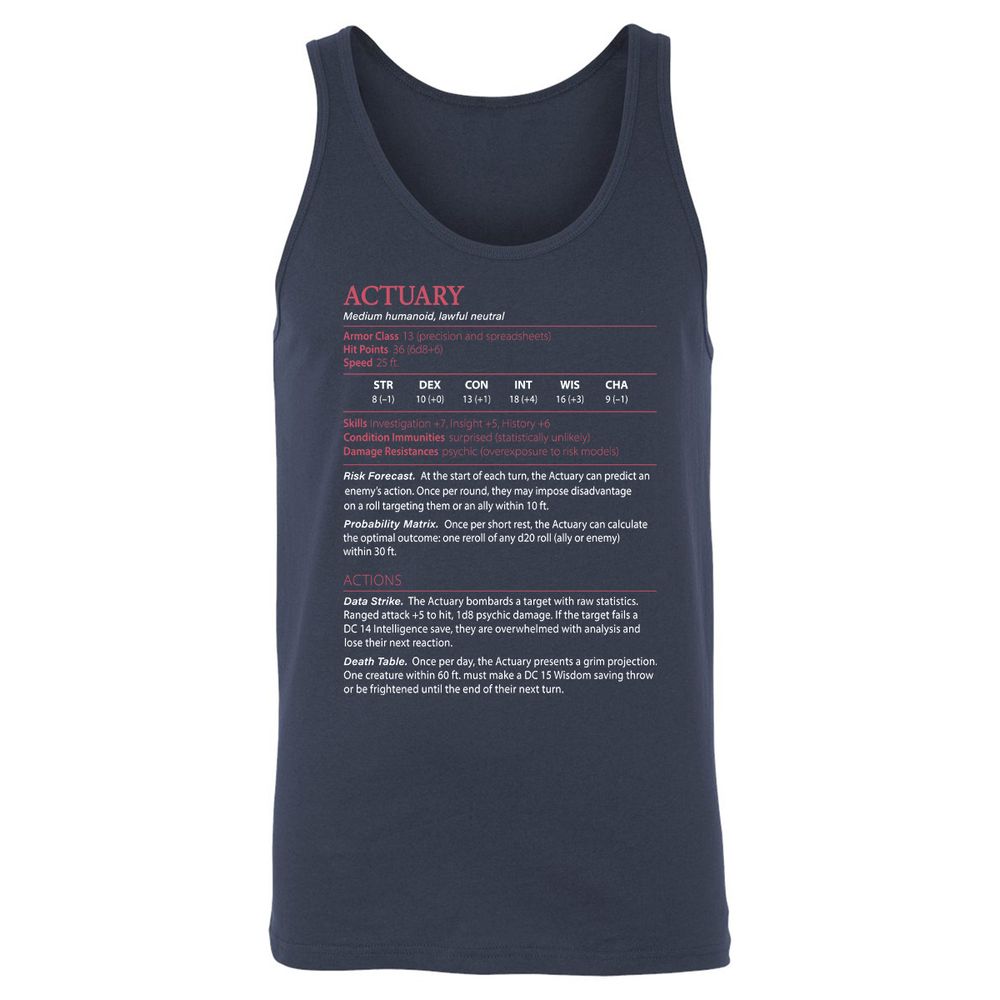 Actuary Stats - Navy - 2