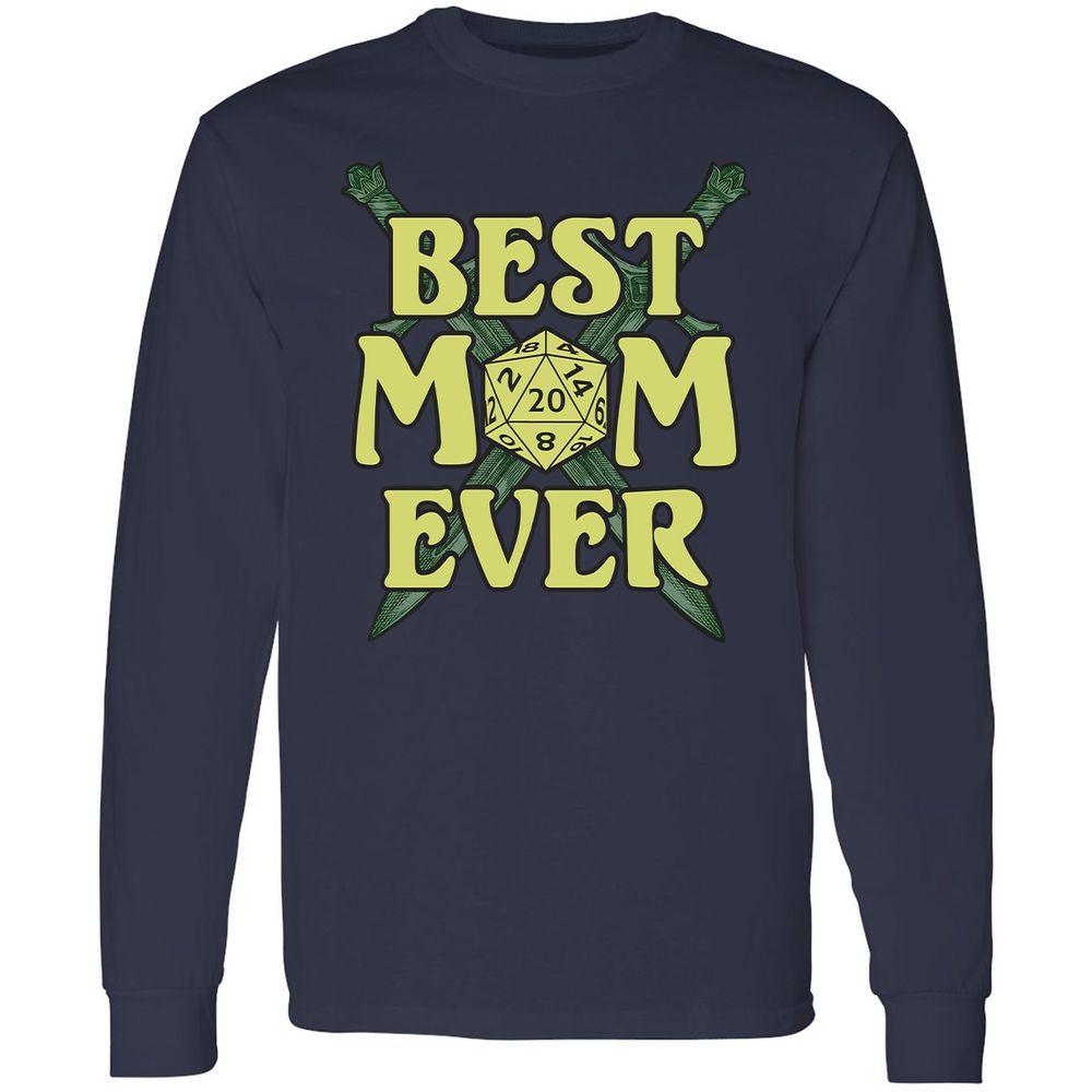 Best Mom Ever Long Sleeve T-Shirt - Navy - 2