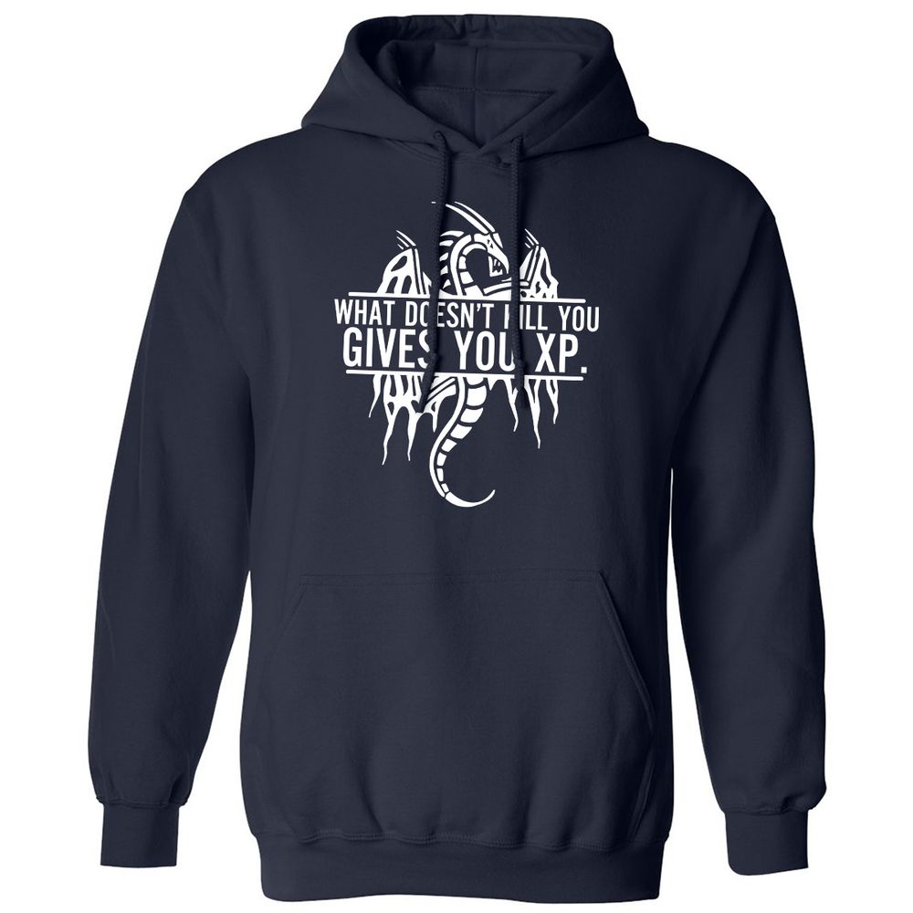 What Doesn't Kill You Classic Unisex Hoodie - Navy - 2