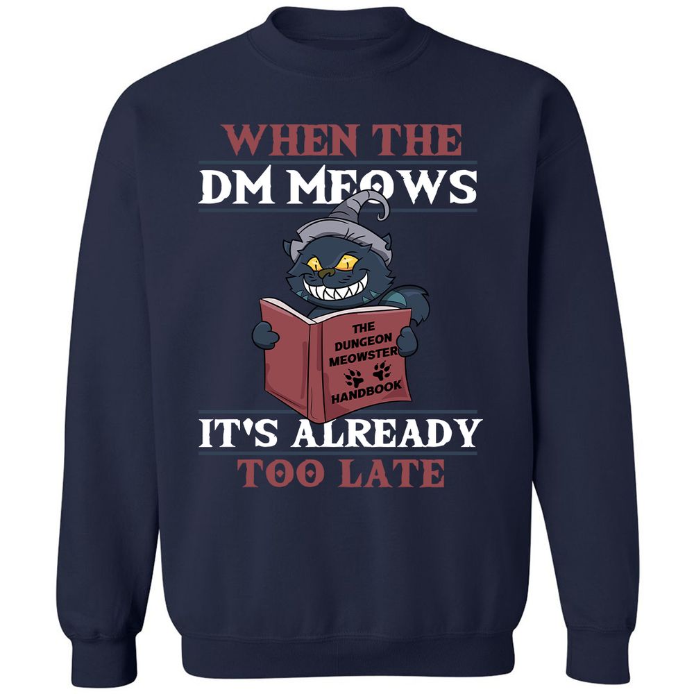 When The DM Meow Classic Unisex Sweatshirt - Navy - 2