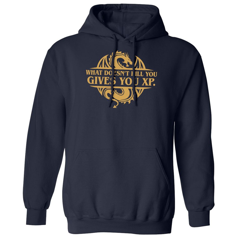 What Doesn't Kill You Gives You XP Classic Unisex Hoodie - Navy - 2