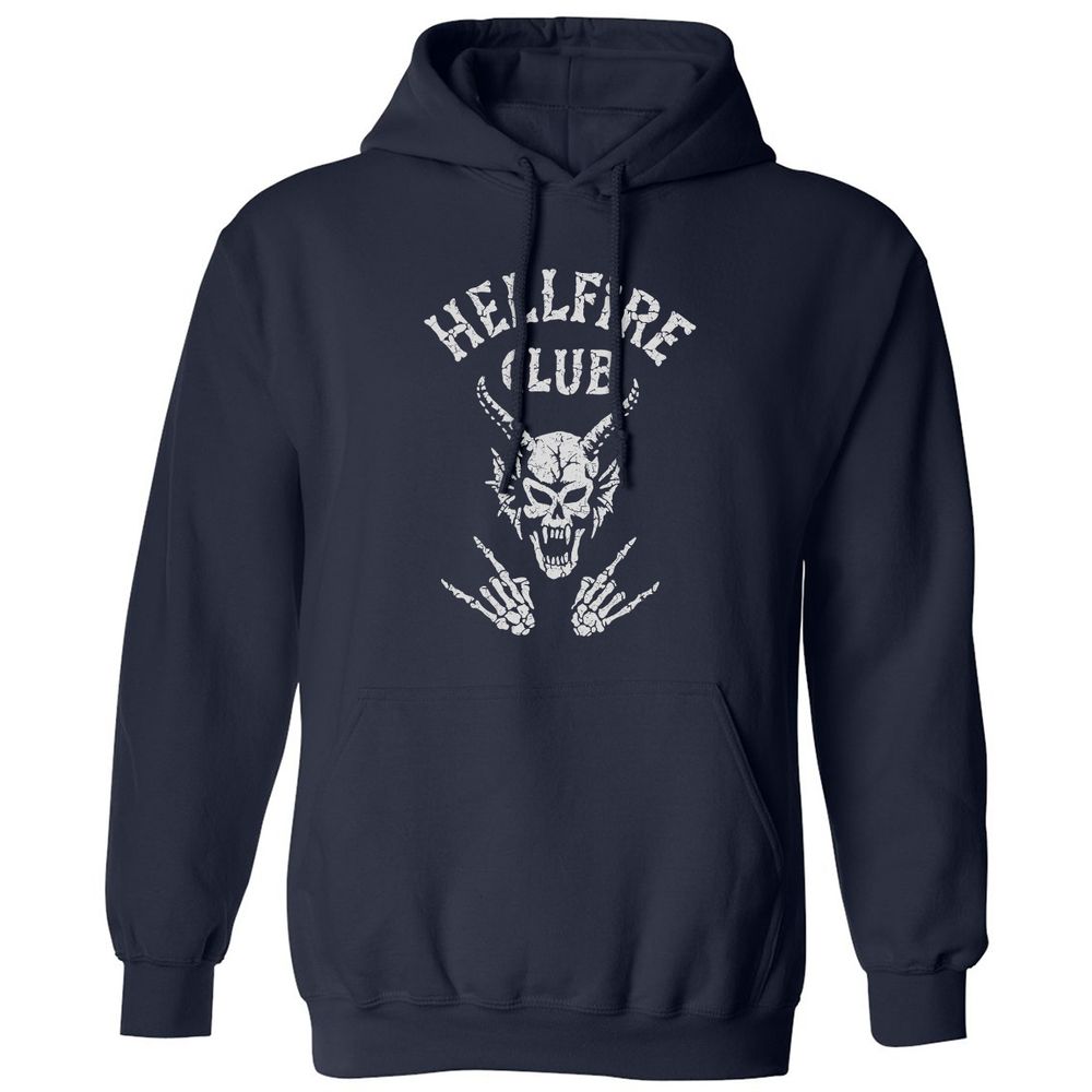 Hellfire Club Classic Unisex Hoodie - Navy - 2
