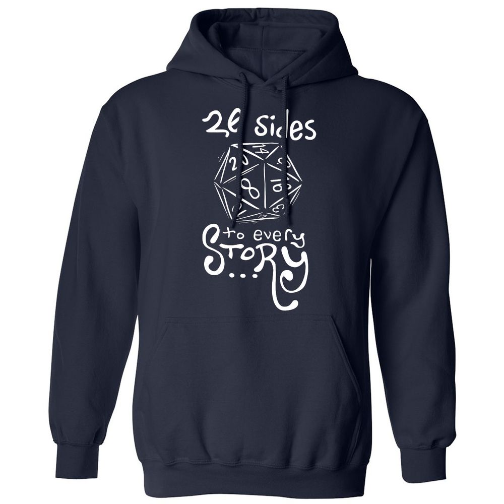 20 Sides to Every Story Classic Unisex Hoodie - Navy - 2