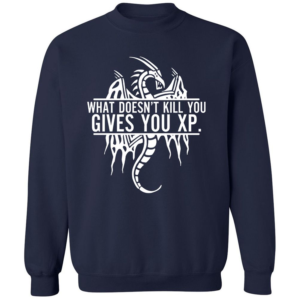 What Doesn't Kill You Classic Unisex Sweatshirt - Navy - 2