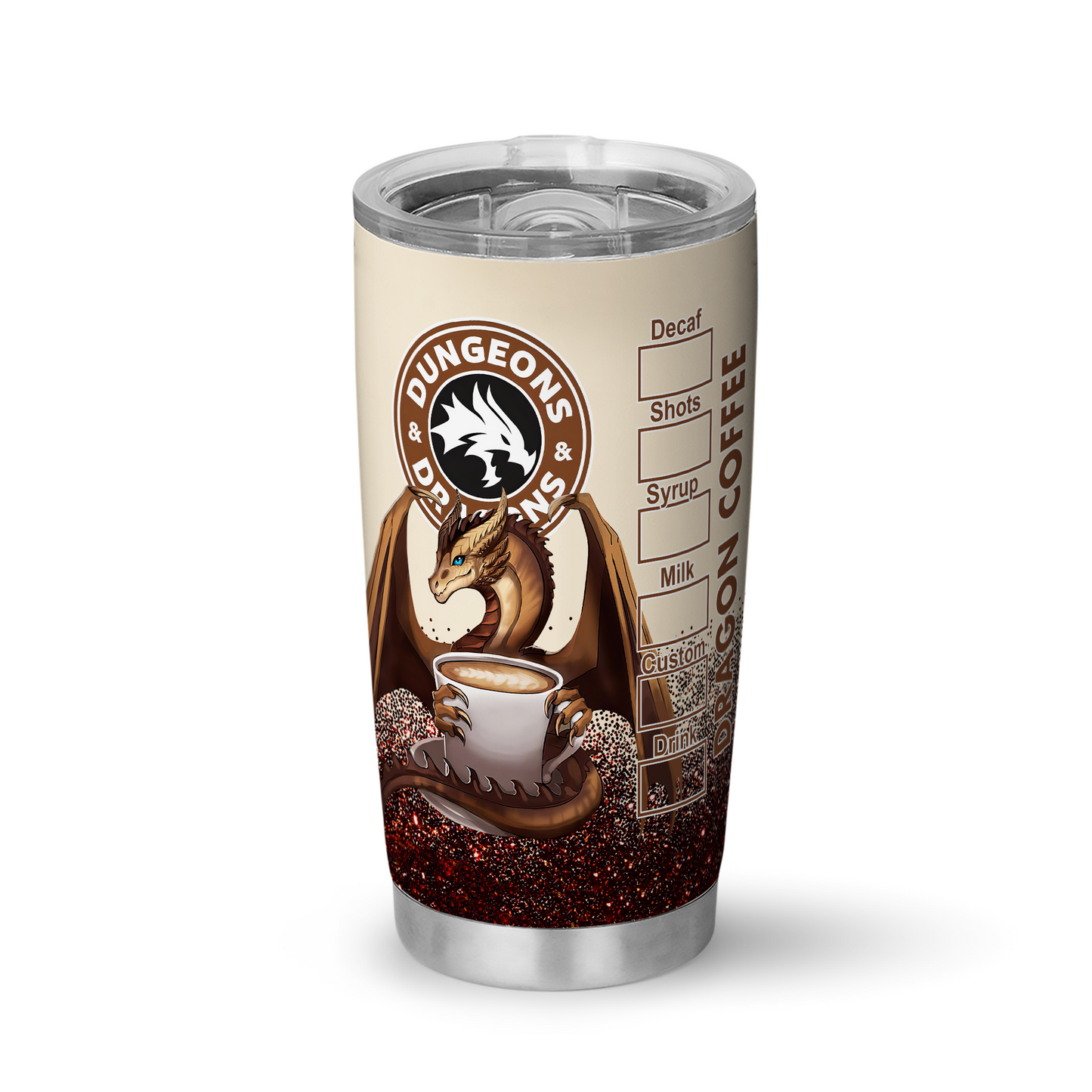 Customized Dragon Coffee Tumbler