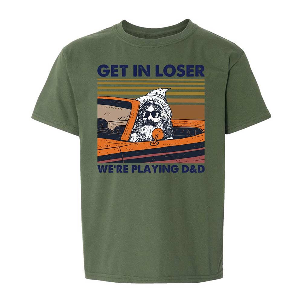 Get in Loser Kids T-Shirt - Military Green - 20