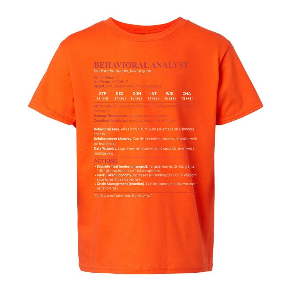 Behavioral Analyst - Orange - 20