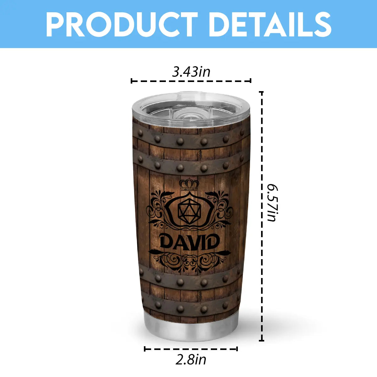 Customized Name RPG Tumbler