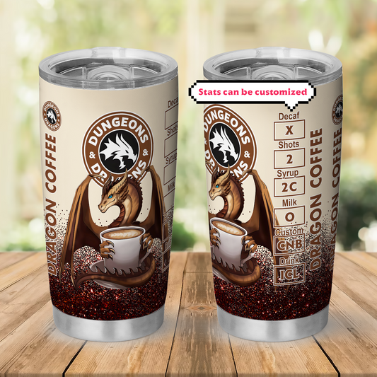 Customized Dragon Coffee Tumbler