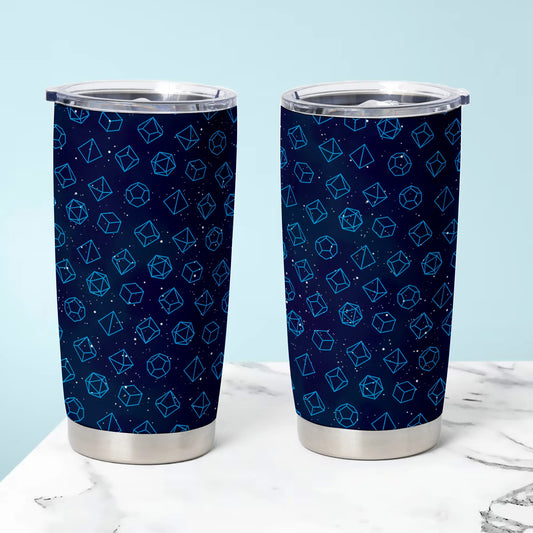Blue Dice Set Tumbler
