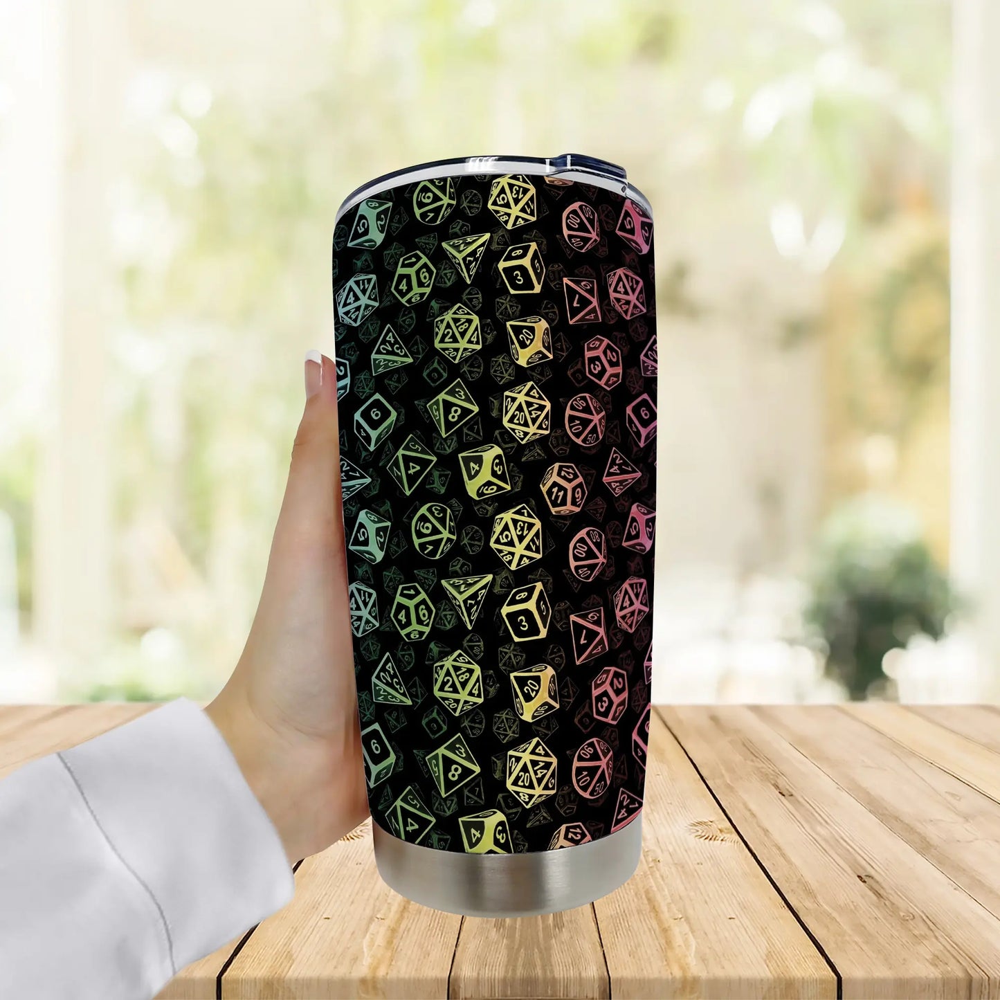 Classic Rainbow Dice Tumbler