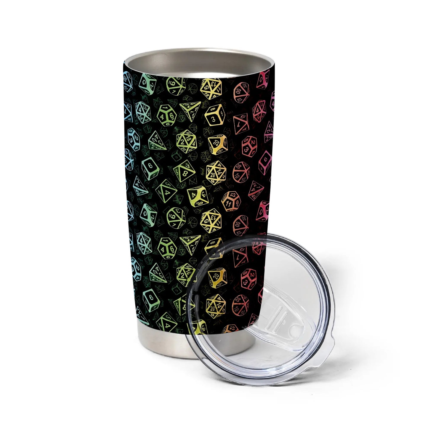 Classic Rainbow Dice Tumbler
