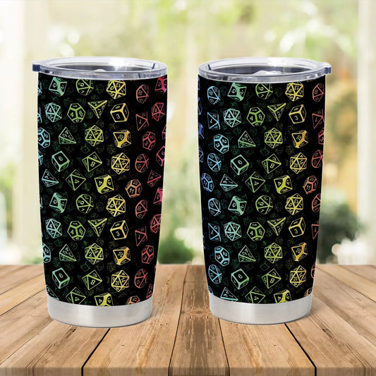 Classic Rainbow Dice Tumbler