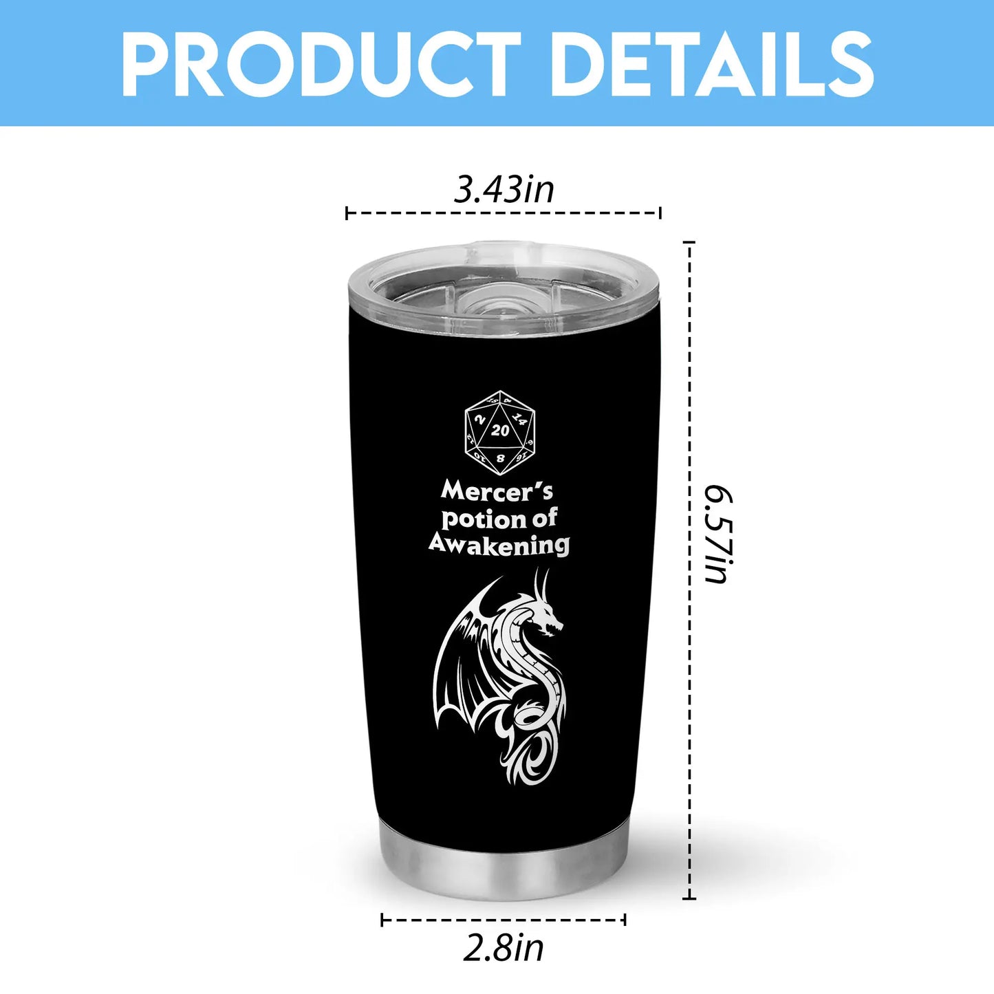 Customized Potion of Awakening Tumbler