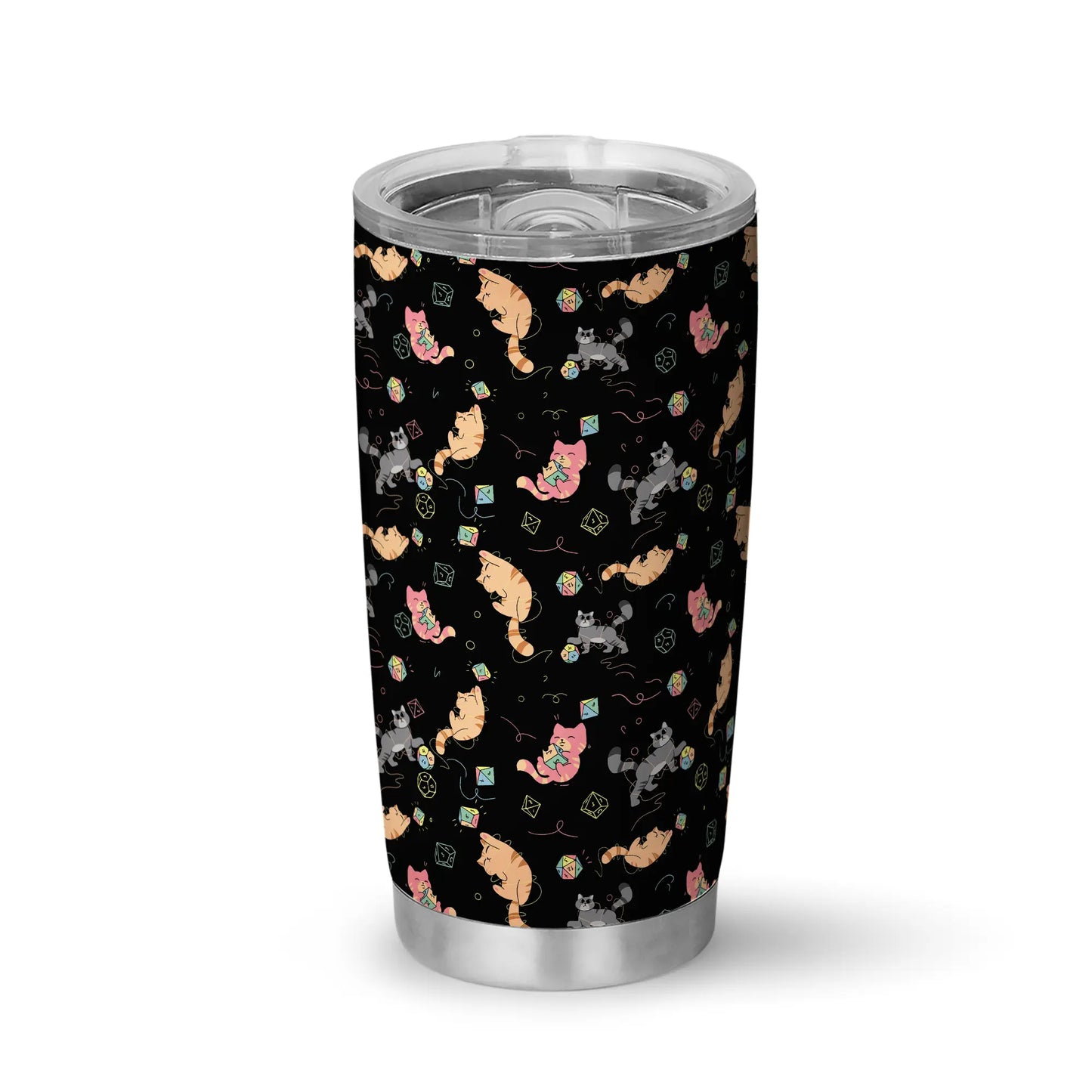 Cat With Dice Tumbler