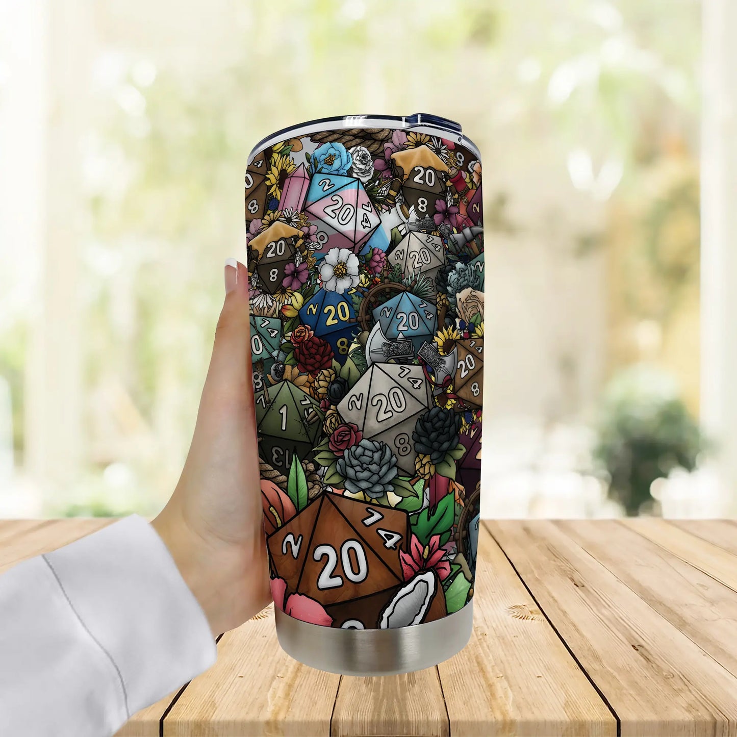 Flower Dice Tumbler
