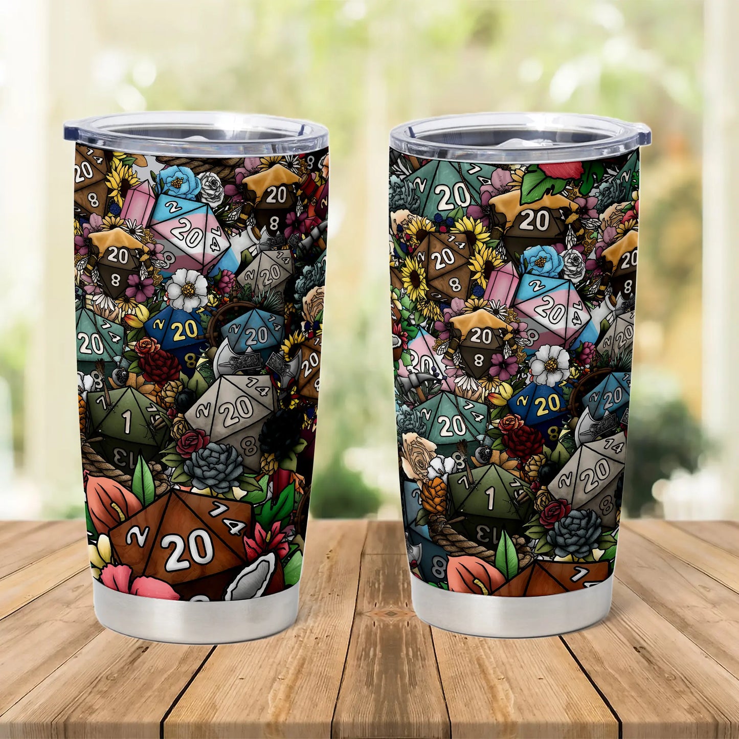 Flower Dice Tumbler