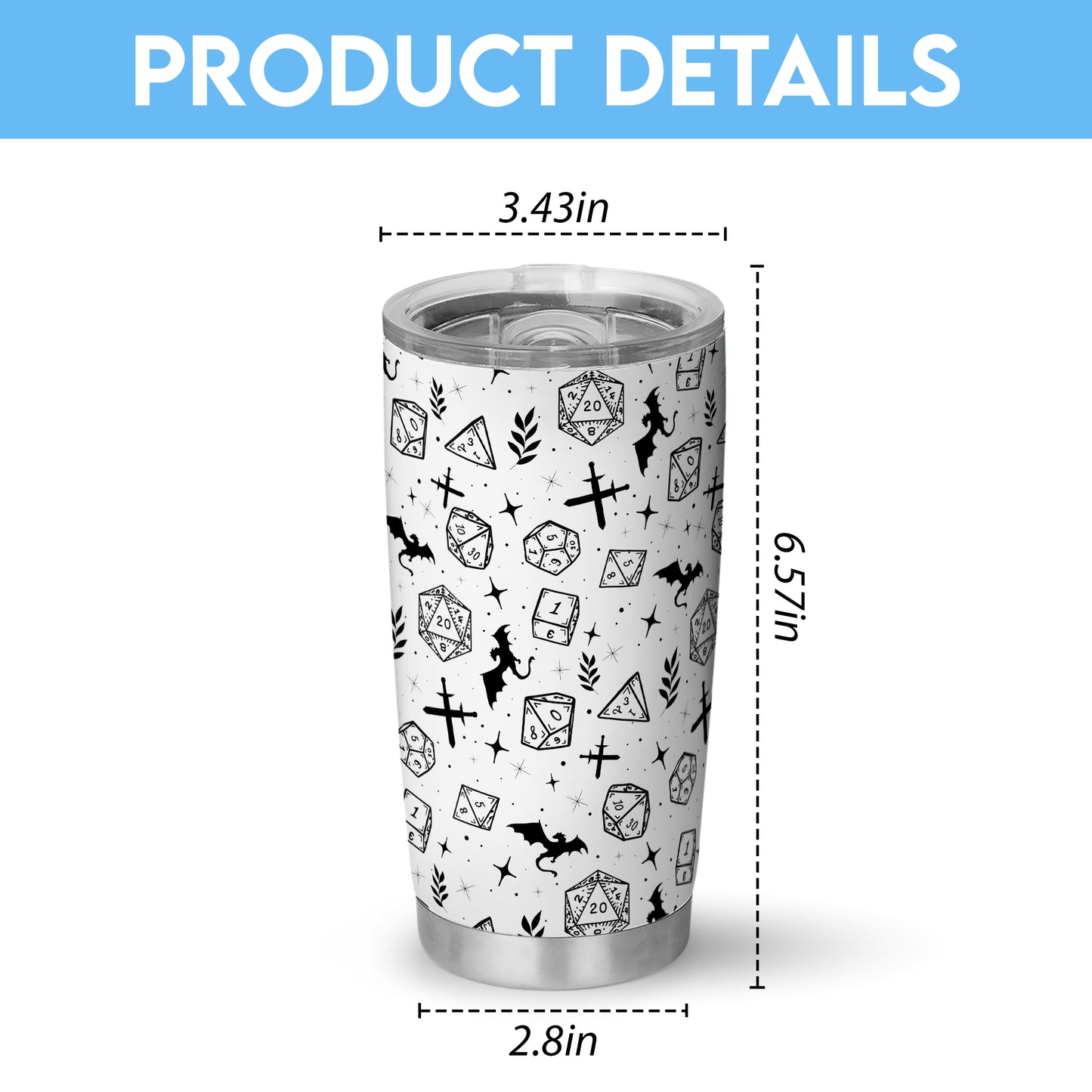 Multi Dices Tumbler